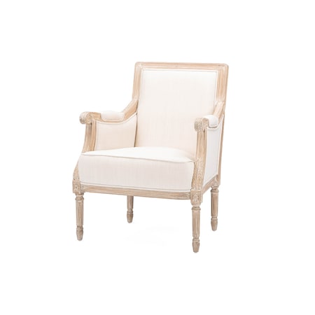 Baxton Studio Light Beige 25.4 in W Cotton Seat 112-6024